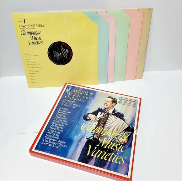 Lawrence Welk and Orchestra Champagne Music Varieties, Boxed Set of 6 - 1970 - Picture 1 of 7
